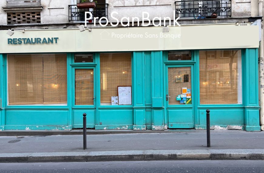 Fonds de commerce – 128 m² – Paris 75013